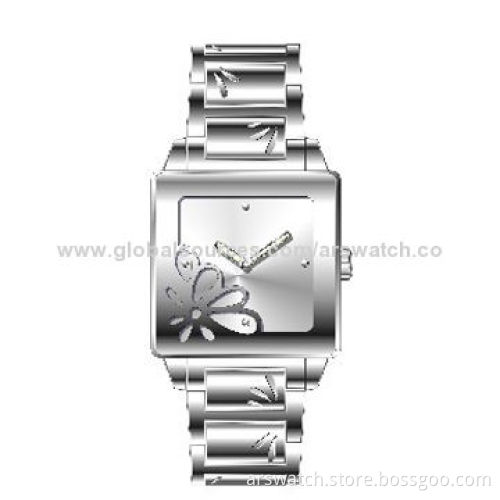 Fashion Jewelry Watch for Ladies, Stainless Steel Case Back
